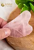 Gua Sha Rose Quartz Heart shape