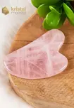 Gua Sha Rose Quartz Heart shape