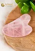 Gua Sha Rose Quartz Heart shape