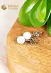 Howlite Earrings - 6 mm