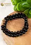 Onyx Ball Bracelet Necklace - 45 cm