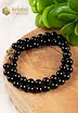 Onyx Ball Bracelet Necklace - 45 cm