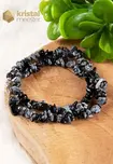 Snowflake Obsidian Chip Necklace - 45 cm