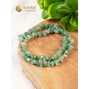 Aventurine Green Chip Necklace - 45 cm