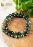 Moss Agate Ball Necklace - 45 cm