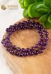 Amethyst Ball Necklace - 45 cm