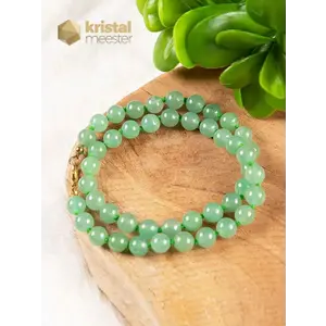 Aventurine Green Ball Necklace - 45 cm