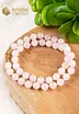 Rose Quartz Ball Necklace - 45 cm