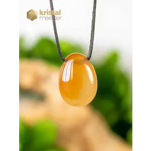 Carnelian light orange Pendant - drilled