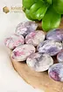 Pink Tourmaline & Lepidolite in Pegmatite Amulet Stones