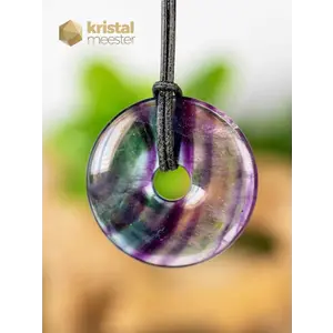 Rainbow Fluorite Donut - 40 mm