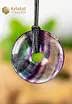 Rainbow Fluorite Donut - 40 mm