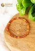 Carnelian Ball Bracelet Orange / Red - 3-4 mm