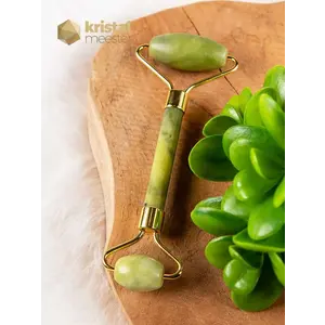 Jade Massage Roller - Gold Color