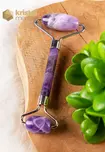 Amethyst Massage Roller - Silver Color