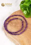 Amethyst Faceted Necklace - 45 cm