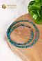 Blue Apatite Faceted Necklace - 45 cm