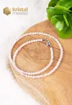 Rose Quartz Faceted Necklace - 45 cm