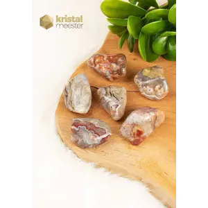 Laguna Lace Agate Tumbled Stones - size L