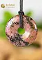 Rhodonite donut - 40 mm