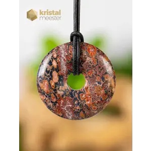 Leopard Jasper Donut - 40 mm