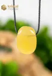 Calcite Tablet Pendant Yellow - drilled