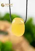 Calcite Tablet Pendant Yellow - drilled