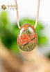 Unakite Pendant, drilled - no. 1