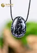 Snowflake Obsidian Pendant, drilled - no. 1