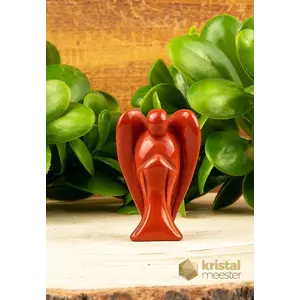 Rode Jaspis Engel - 5,5 cm