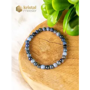 Dumortierite Ball Bracelet - 6 mm