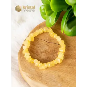 Yellow Calcite Chip Bracelet