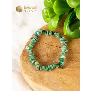 Green Jade Chip Bracelet