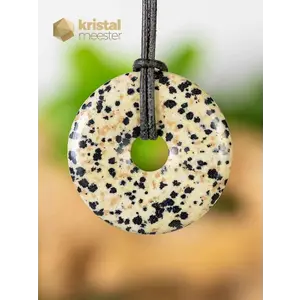 Dalmatian Jasper Donut - 40 mm