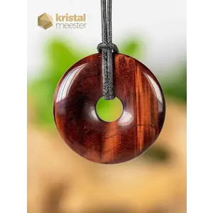 Red Tiger Eye Donut - 40 mm