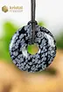 Snowflake Obsidian Donut - 40 mm