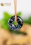 Snowflake Obsidian donut - 30 mm