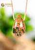 Unakite Drop Shaped Pendant - no. 1