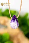 Amethyst in Quartz pendant - drilled