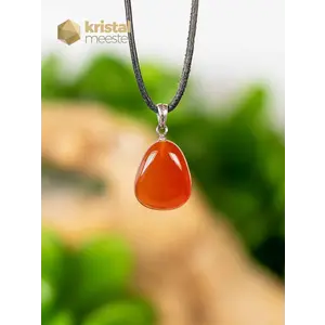 Carnelian Pendant with silver loop