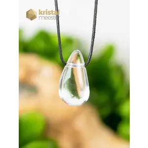 Rock Crystal Drop Shaped Pendant