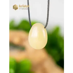 Calcite Pendant Yellow - drilled