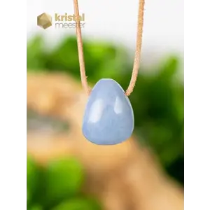 Angelite pendant - drilled