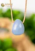 Angelite pendant - drilled