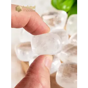 White Calcite Tumbled Stones