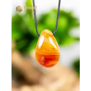 Carnelian Drop Shaped Pendant - no. 1