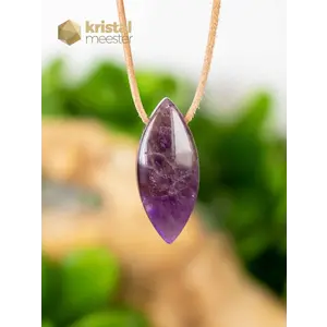 Amethyst Pendant drilled - Oval