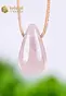 Rose Quartz Drop Shaped Pendant - no. 2