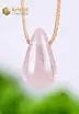 Rose Quartz Drop Shaped Pendant - no. 2