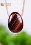 Red Tiger Eye Pendant, drilled - no. 3